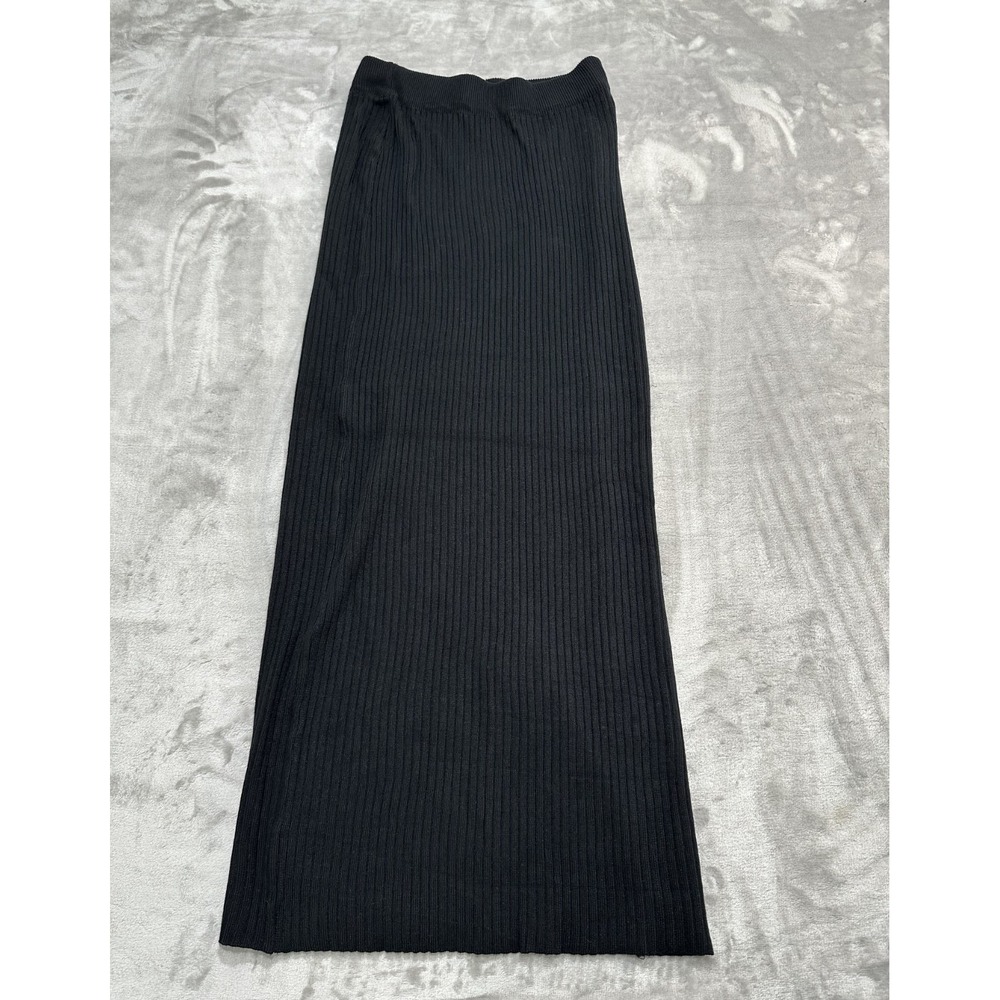 Dr. Women Women's Skirt Size XS Black Long Pencil Stretch Ribbed Woven‎ EUC